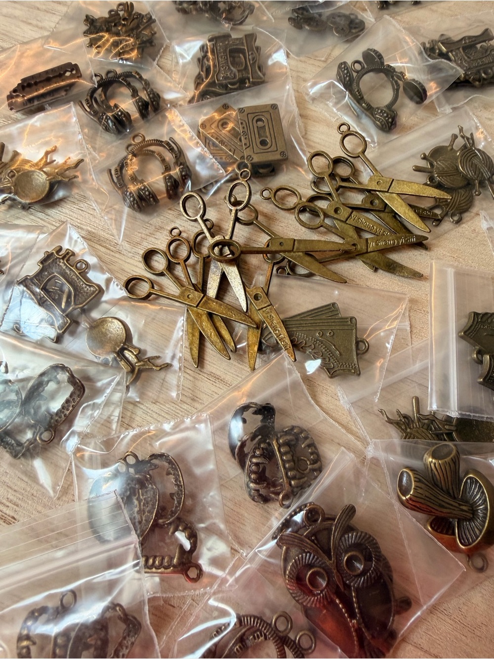 Vintage Charms Antique Bronze Tone Making DIY Handmade Accessories Craft 100 pcs